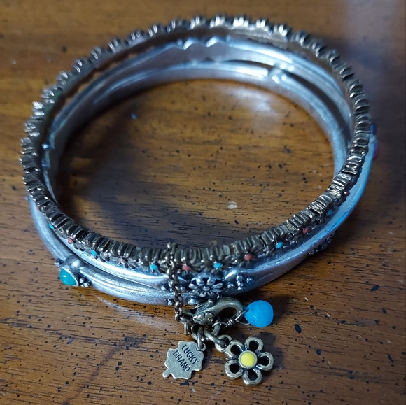Lucky Brand Jewelry - 🍀 Lucky Brand set of 3 antique vintage style bangles in good condition